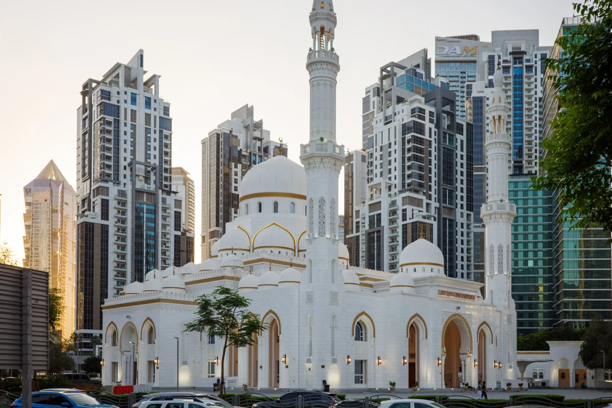 View of Sheikh Rashid Al Maktoum Mosque