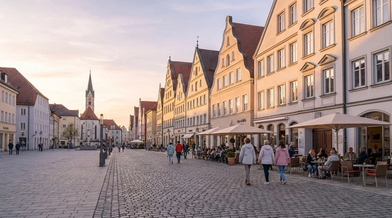 Germany: a cityscape with historic architecture on a sunny day.