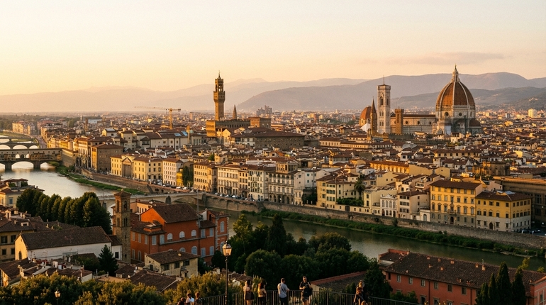 Italiya: shahar manzarasi va tarixiy arxitektura.